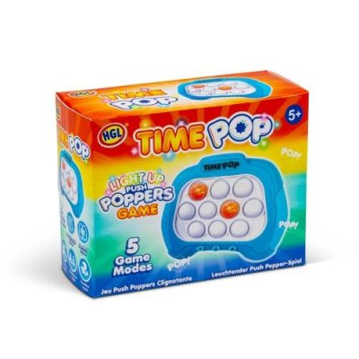 Time Pop Light Up Push Popper Game - Blue
