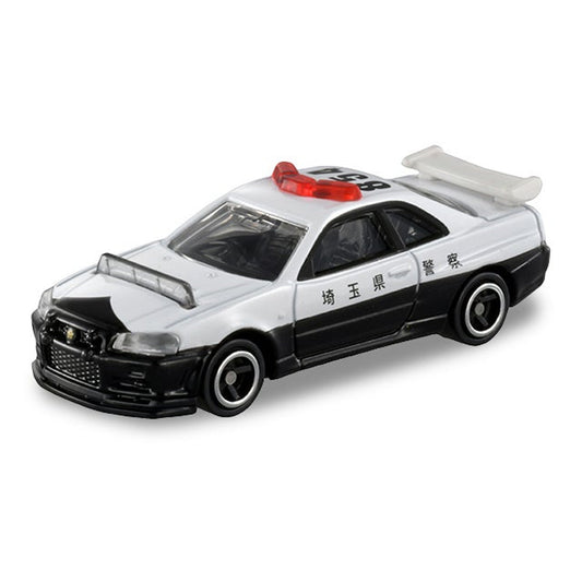 Tomica Nissan Skyline GT-R (BNR34) Patrol Car rear view