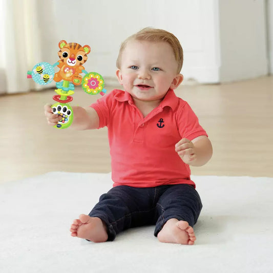 VTech Baby Tiger Rattle Toy life style picture