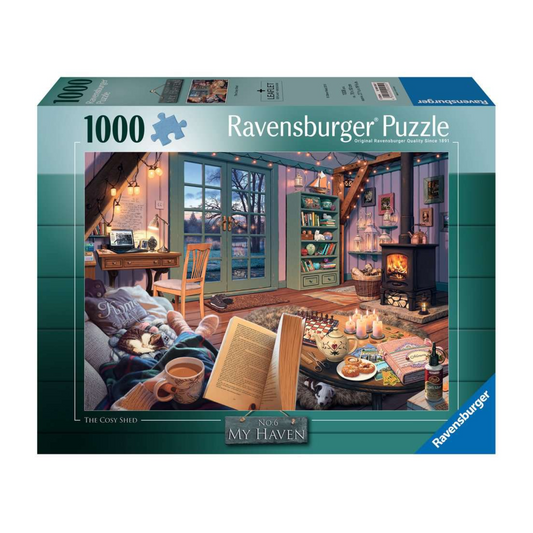 ravensburger the cosy shed 1000pc puzzle