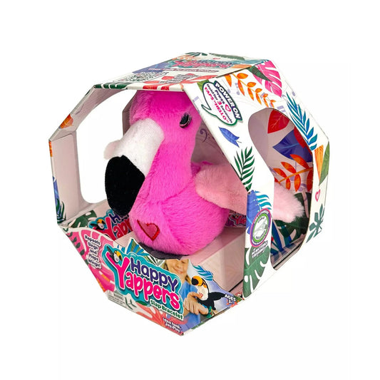 Toys at Foys - Happy Yappers Interactive Plush Bird Flamingo