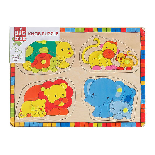 Toys at Foys - Wooden Wild Animals Peg Puzzle