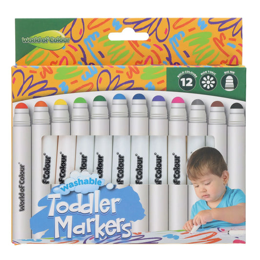 Toys at Foys - World of Colour Washable Toddler Markers Pack of 12