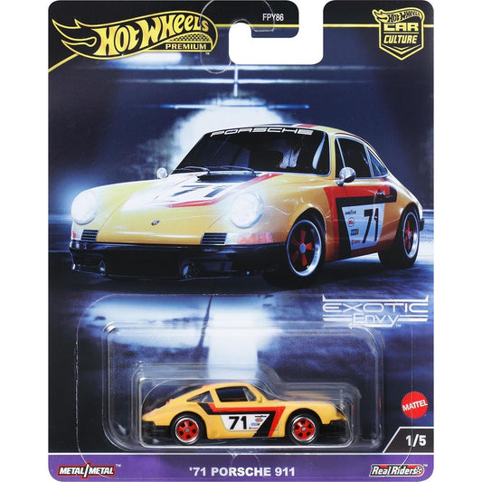 Porsche 911 toy car in packaging