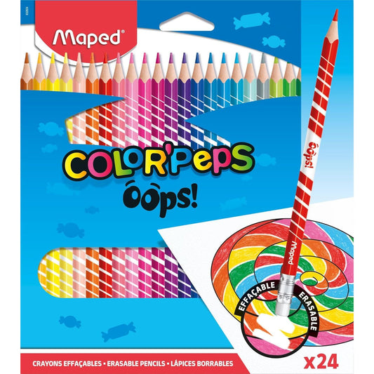 erasable pencils colours in packaging