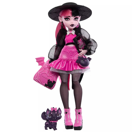 pink and black doll