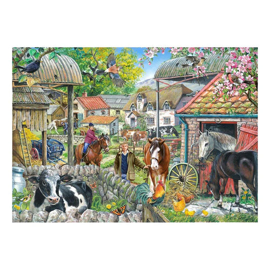 finished horseshoe farm puzzle