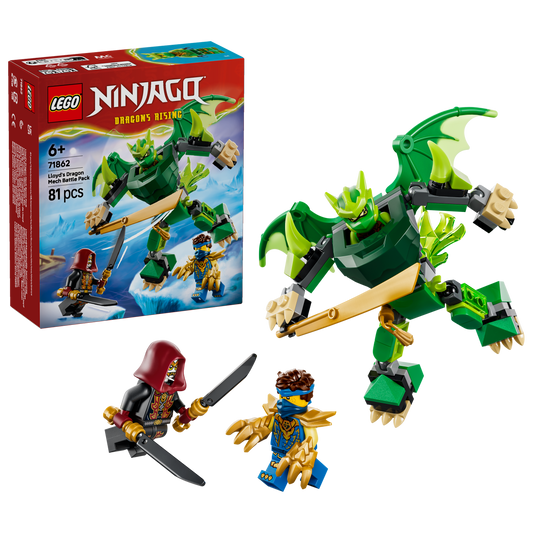 LEGO Ninjago 71862 Lloyd's Dragon Mech Battle Pack with Box