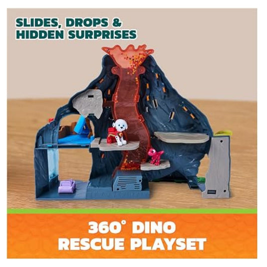 Inside view of the Paw Patrol Volcano Toy.