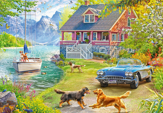 Summer Lake House 200pc jigsaw puzzle