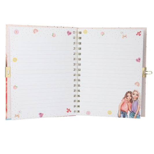 diary with padlock and bracelet