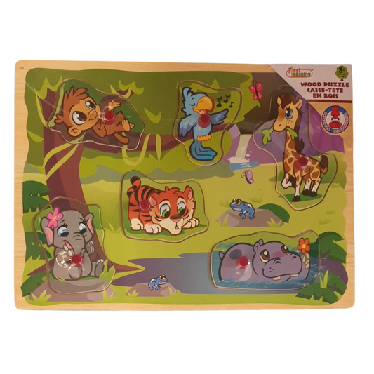 Wooden Safari Puzzle from Toys At Foys