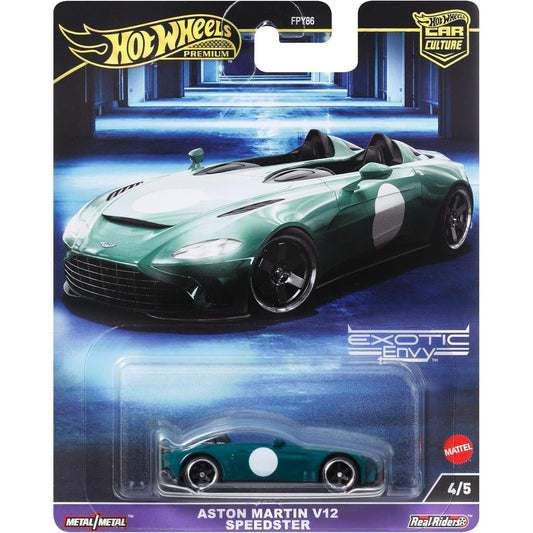 green aston martin car in packaging