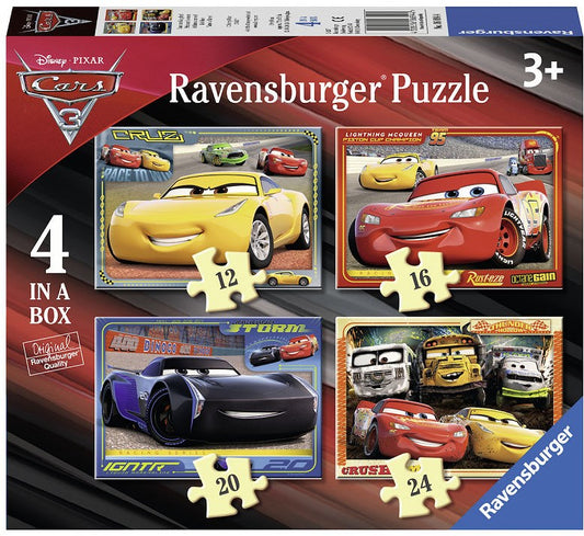 cars 4 in a box jigsaw box