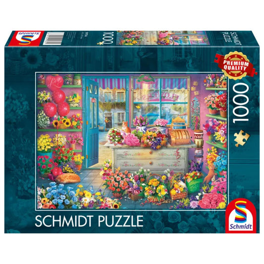 colourful flower shop puzzle box