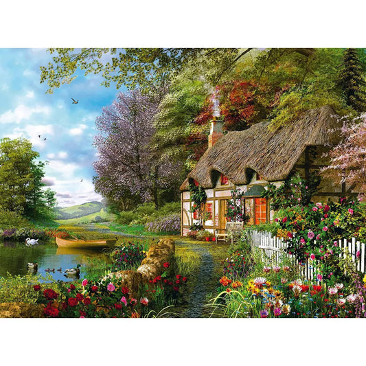 country cottage finished puzzle