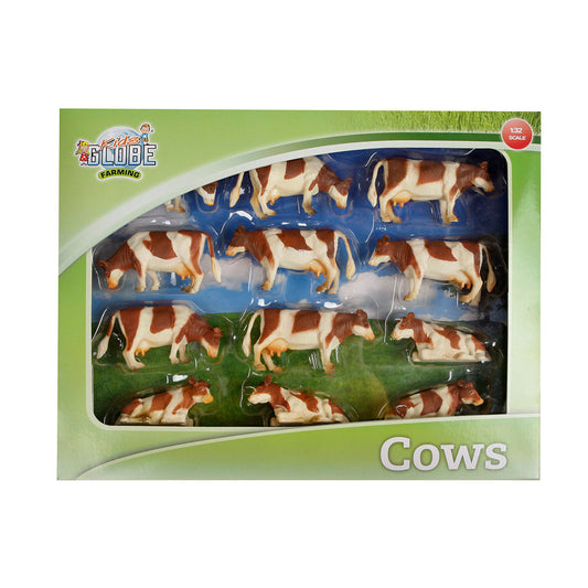 12 piece cow set in packaging