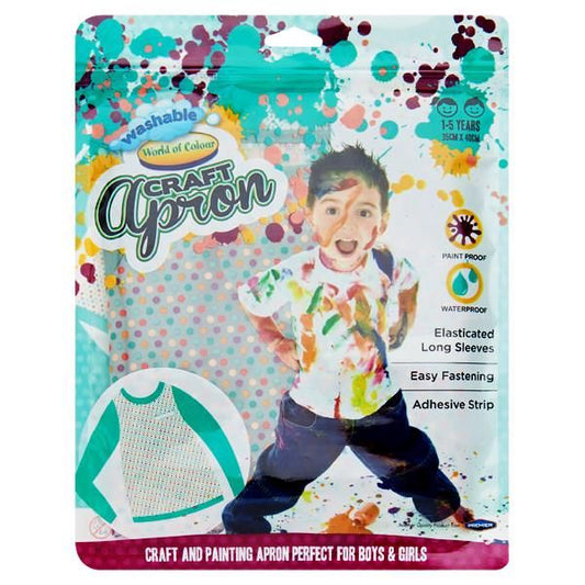children's apron in packaging