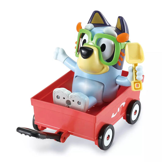 bluey doll in wagon
