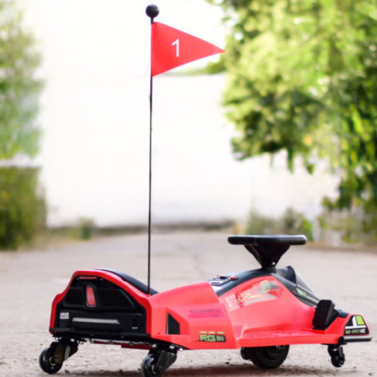 red go kart outside