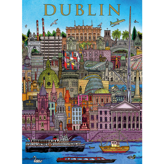 dublin cityscape jigsaw puzzle