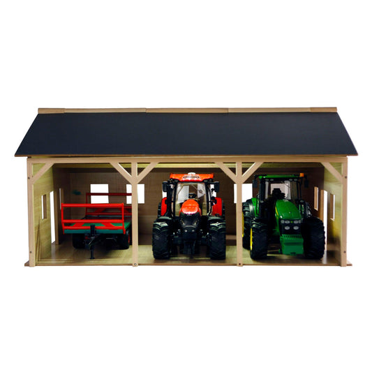 front of tractor shed
