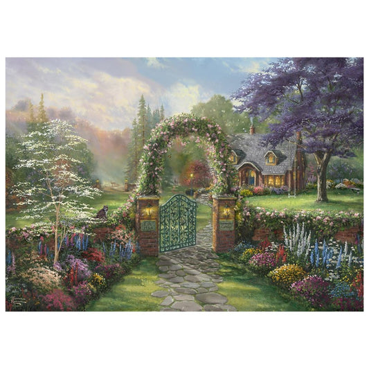 Hummingbird Cottage finished puzzle