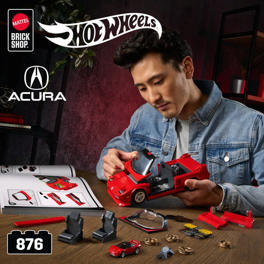 red model car building kit