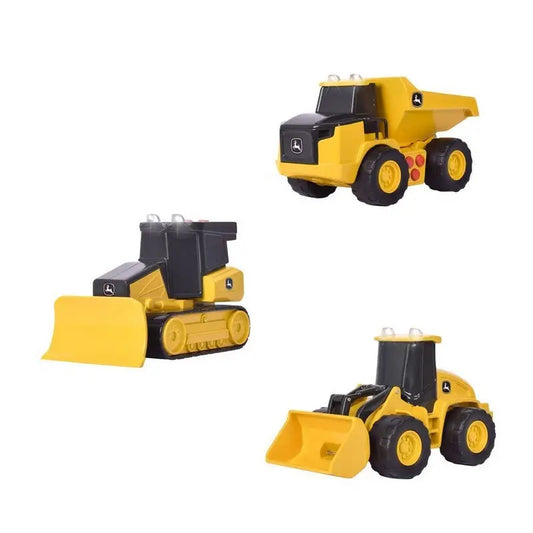 yellow construction vehicle set