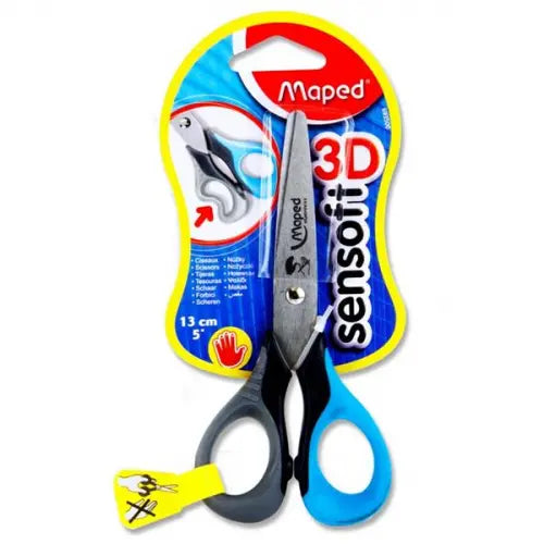 grey and blue left handed scissors