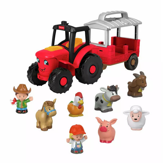 little people tractor playset