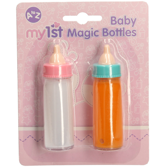 pretend milk and juice bottles