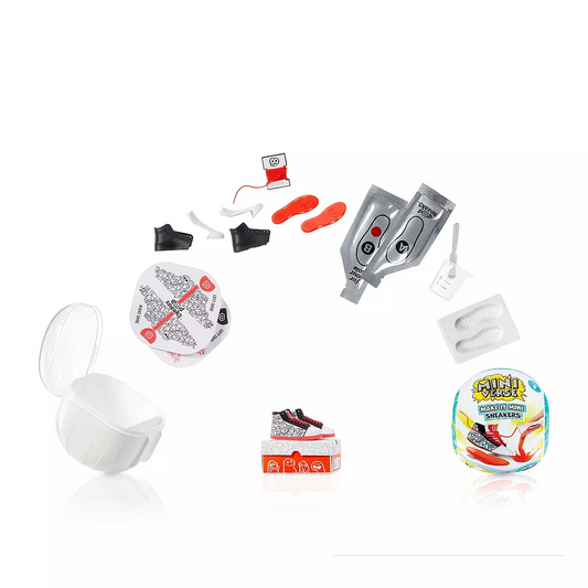 contents of make it mini sneakers set