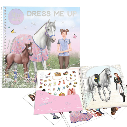 miss melody dress me up colouring book