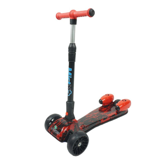 side of red scooter