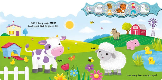 outside page of baby animals book