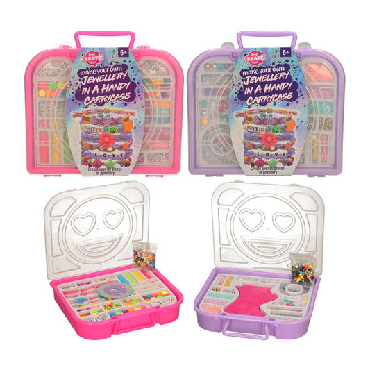 assorted pink and purple bracelet making set