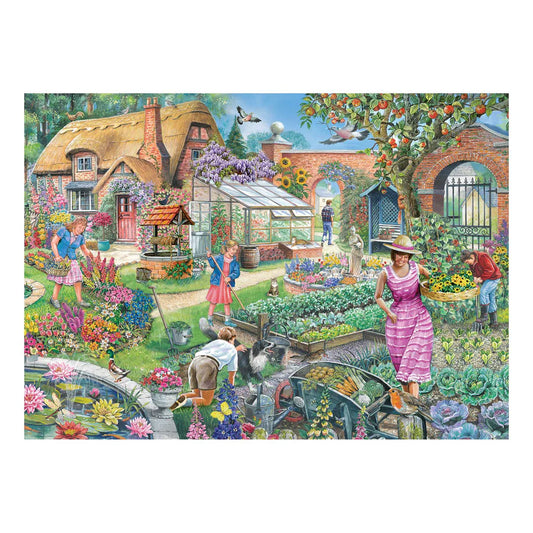 no.29 pretty potager 1000pc finished puzzle