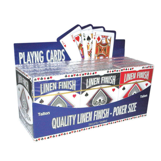 linen finish playing cards