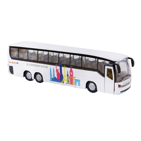 die cast pullback shuttle bus