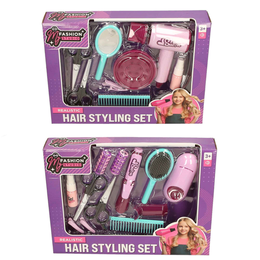 realistic hair styling set assorted