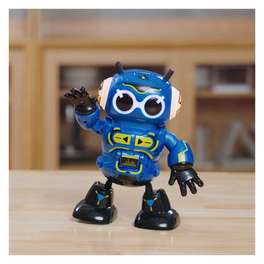 robo beats robot on wooden table