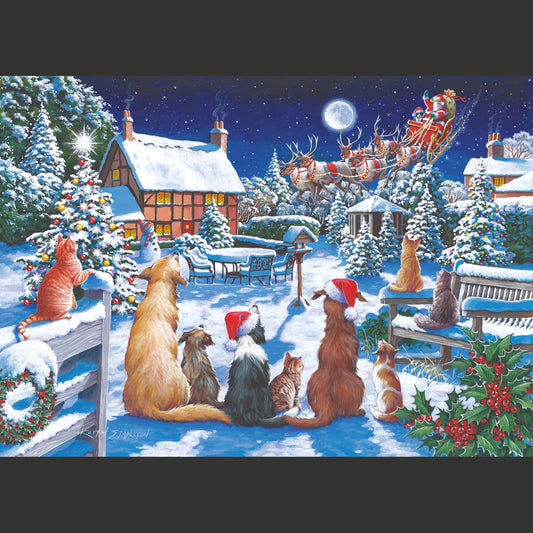 santa paws finished puzzle