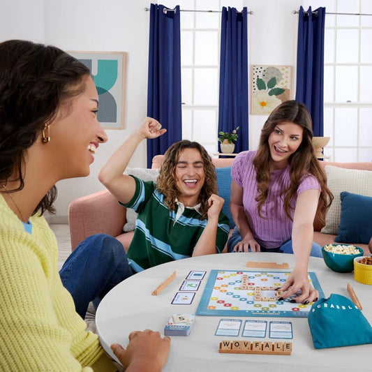 people playing scrabble