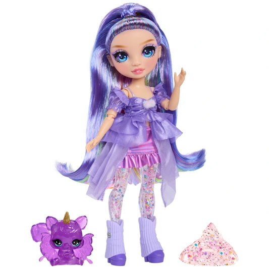 rainbow high shimmer with slime violet set