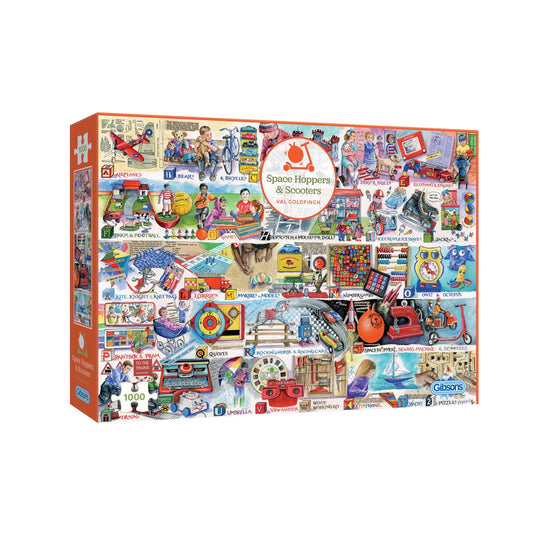 space hoppers and scooters puzzle box