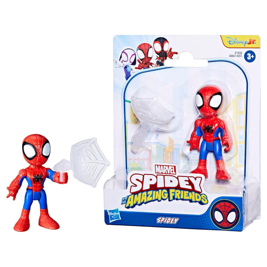 spidey with web in packaging