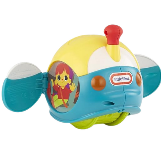 back of blue spinning rc