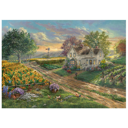 sunflower fields finished puzzle