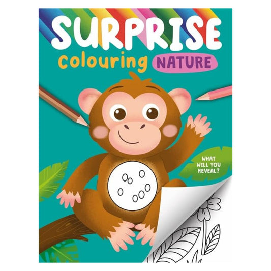 surprise colouring nature book